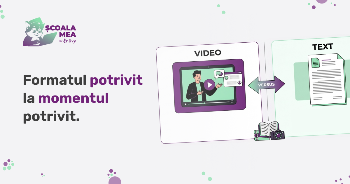 Video vs Text în Cursuri Online: Ce Funcționează Mai Bine și Când